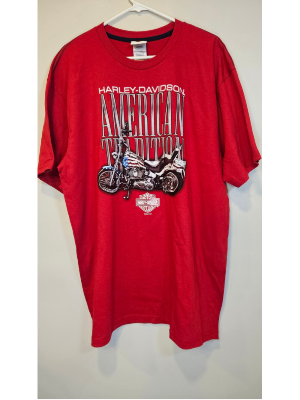2017 Harley Davidson American Tradition T Shirt XL USA Route 65 Indianola